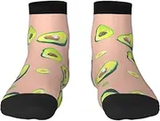 [pvinnk] Many Avocado Images Print Functionality Socksing Adult Socks For Workout Winter Warmth And Everyday Wear