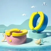 Potty Training Toilet Seat, Foldable & Portable Potty Seat for Toddler in Travel