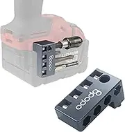 BPOPO [Upgraded Widen] Aluminum Magnetic 1/4-Inch Hex Bits Holders Fit for Milwaukee18V Fuel Impacts Drivers,Metal Drill Bits Organizer, Hex Screw Bit Storage on side of Power Drill,Right Side