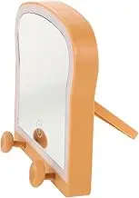 Cute Cartoon Desktop Mirror with Stand Stylish Table Mirror for Makeup Versatile Bedroom Accessory Design for Personal Use