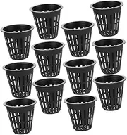 VANZACK Blue Hydroponic Net Pots 12pcs Kit Hydroponic Plant Pots Net Growing System for Aquatic Plants