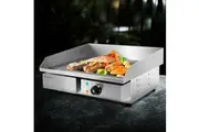 Devanti Commercial Electric Griddle 55cm BBQ Grill Plate 3000W