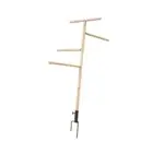 Chicken Roosting Perch for Coop Easy to Assemble Wooden Chick Perch Stand