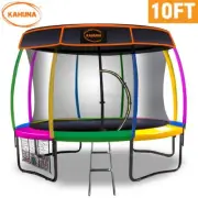 New Kids Gift Kahuna 10ft Trampoline Free Safety Net Spring Pad Mat Roof Cover