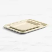 Salisbury & Co Homestead Enamel Baking Tray Set 2pc Grey