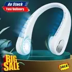 Neck Fan USB Rechargeable Neckband Bladeless Air Cooler IH
