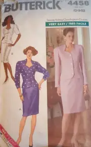 BUTTERICK Sewing EASY Pattern 4458 Misses' TOP & SKIRT size 12-14-16 UC/FF