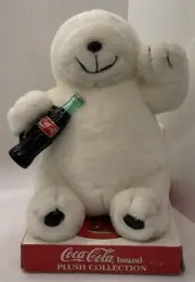 Coca Cola Plush Collection Bear 1997 Coke in Hand