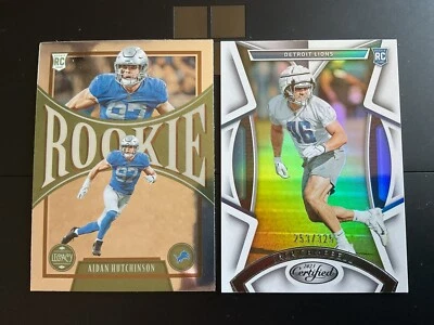 2023 Aiden Hutchinson RC Certified Jack Campbell RC Mirror Silver 253/325
