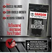 2kg Pure Creatine Micronised Monohydrate Powder, Unflavoured, Premium Quality