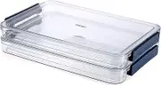 2 Pack Clear Plastic Stackable Storage Box File Protector Case Organizer Portable Project Case Document Holder for 8.5 x 11 Letter A4 File Paper, Plastic Storage Box Office Documents
