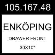 IKEA ENKOPING ENKÖPING Drawer Front Brown Walnut Effect 30x10" 105.167.48