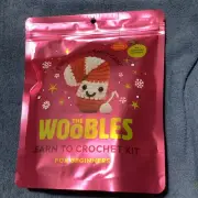 The Woobles Peppi the Candycane Crochet Kit & Hook For Beginners Yarn Craft NEW