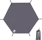 zolyet Camping Tarp Thicken Picnic Mat Durable B Pad Octagonal Te Mat Multifunctional Te Footpri Sun Canopy Ground Sheet for Hiking Traveling Backpacking XL