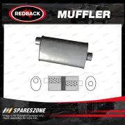Redback Universal Muffler - 10" x 4" Oval 14" Long 2 1/2" O/C Chambered