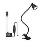 Tomshine 5W 24LEDs Table Desk Reading Beside Clamp CLip T8Z4