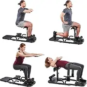 PTEROMYS Glute Hip Thrust Machine,Premium Squat Glute Machine Workout Equipment for at Home Gym with Resistance Bands Multipurpose Glute Bench Targets Glutes, HIPS Thighs.