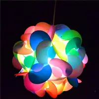 在飛比找樂天市場購物網優惠-塑料彩色IQ燈罩創意DIY燈罩吊燈外殼益智燈罩裝飾兒童臥室