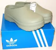 Adidas Originals Stan Smith Adifom Women's Mule Clog Size 9 IE7053 Silver Green