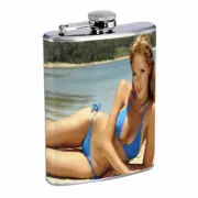 Argentina Pin Up Girls D11 Flask 8oz Stainless Steel Hip Drinking Whiskey