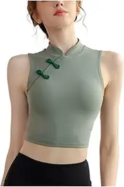 [AYTDNEHGK] Women Bra Gym Sport Yoga Sexy Bra Women's Event Underwear Chest Pad Removable Traditional Chinese Style