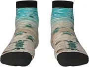 [JBYJBX] Sea Turtle Starfish Print Adult Socks Womens Mens Workout Thermal Cozy All-Season Gift Holiday Articles Use