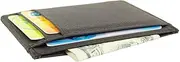 [GUBINTU] Genuine Leather Slim Front Pocket Card Case Credit Card Holder 7 Slots Wallet (Brown)