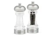 Cole & Mason Clovelly Salt Pepper Mill Grinder Gift Set 5.8x14.9cm Silver
