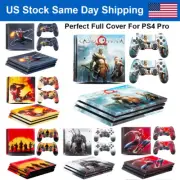 Sticker Decals Skin Cover Kit for PS4 Pro Playstation 4 Pro Console & Controller