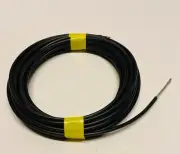 0.75mm 19AWG Insulated PVC Single Core V90 Tinned Copper Hook Up Wire Black 5m