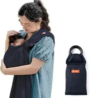 Mamaway Baby Ring Sling - Newborn Sling (Supports up to 154lbs), IHDI Certified, Rayon & Linen Made, Soft & Breathable, Nylon 66 Safety Rings, Storage Pocket Design, Navy