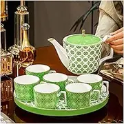 Water Carafe Modern teapot Afternoon Tea Coffee Pot Kettle Household teapot Cup with Tea Tray Essential Tea Set for Home Beverage Serveware