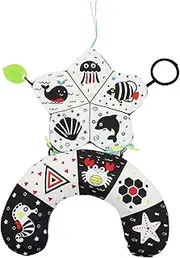 BESPORTBLE Tummy Pillow Plaything for Early Development High Contrast Cognitive for Newborns for Parent Interaction and Skill Stimulation