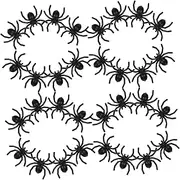 GARVALON 500pcs Halloween Mini Fake Spiders Realistic Plastic Creepy Prank Props for Parties Safe Lightweight Decorations for Home and Festive Events
