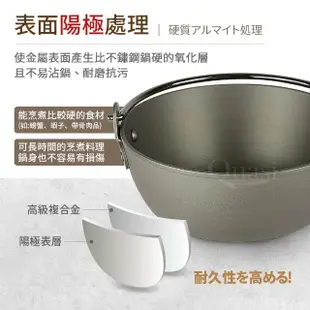 【Quasi】極上鑄造萬用單柄湯鍋-高22cm/2700ml/2~3人用(台灣製)