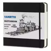 Hardcover Sketch Book, Square Sketchbook with 120LB/200GSM Thick Drawing Pape...