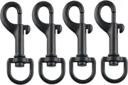 4PCS Flag Snap Clips, Stainless Steel Swivel Eye Bolt Flagpole Snap Hook with Sw