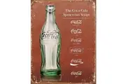 Coke Script Heritage Metal Tin Sign