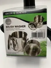 DALER ROWNEY BRUSH WASHER STAINLESS STEEL POT HANDLE RUBBER SEAL STRAINER NEW