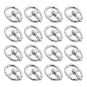 30Pcs Metal Roller Buckles, 5.5mm - 0.22" Sewing Mini Buckle (Silver, 10mm)