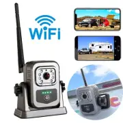 Wireless Magnetic Backup Camera WiFi APP View for Trailer Camper iPhone Android