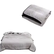 Air Conditioning Quilt Lightweight Summer Blanket-Grey