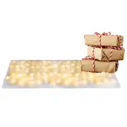Christmas Snow Blanket Roll LED Light Artificial Snow Blanket 70*17.7 In