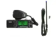UNIDEN UH5050 H/DUTY 12V & 24V 5W UHF RADIO + AXIS CH300 FLEXI BLACK ANTENNA