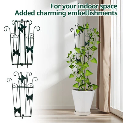 Garden Trellis for Climbing Planter Foldable Metal Flower Trellis gunMn
