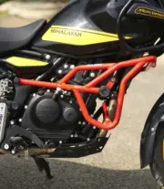 "Crash Engine Guard with Slider, Red" Fit for Royal Enfield New Himalayan 450 (for: Royal Enfield)