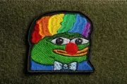 Pepe Frog clown embroidered patch ​