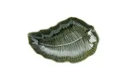 Mikasa Jardin Stoneware Everyday Dining Leaf Serving Bowl, 31.5cm - Green