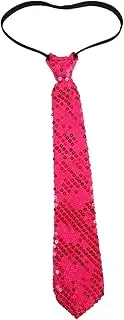 [Minkissy] Sparkly Necktie for Women Glimmering Dance Performance Tie for Festive Occasions