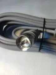 NEW RG8X 95% SHEILDED 18FT COAX CABLE CB,HAM,SCANNER GREY PL259 ENDS FAST SHIP!!